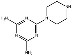 6-(1-Piperazinyl)-1,3,5-triazine-2,4-diamine 结构式