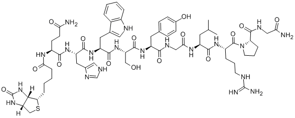BIOTINYL-(GLN1)-LHRH 结构式