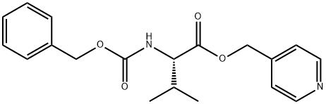 N-[(Benzyloxy)carbonyl]-L-valine 4-pyridylmethyl ester 结构式