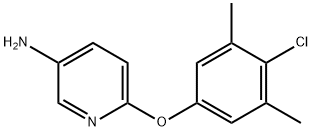 6-(4-CHLORO-3,5-DIMETHYLPHENOXY)PYRIDIN-3-AMINE Structure