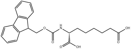 FMOC-D-2-AMINOSUBERIC ACID Structure