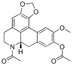 (7aS)-6,7,7a,8-Tetrahydro-7-acetyl-11-methoxy-5H-benzo[g]-1,3-benzodioxolo[6,5,4-de]quinolin-10-ol acetate Structure