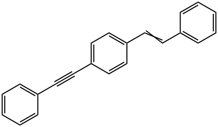 1-(反-2-苯基乙烯基)-4-(苯基乙炔基)苯, 21850-30-6, 结构式