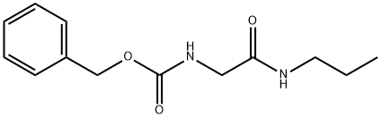 N-[(丙基氨基甲酰基)甲基]氨基甲酸苄酯 结构式