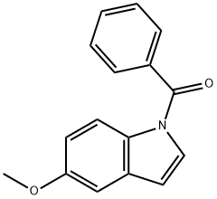 1-benzoyl-5-methoxy-1H-indole 结构式