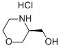 (S)-モルホリン-3-イルメタノール, HCL 化学構造式