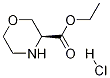 (S)-Ethyl morpholine-3-carboxylate hydrochloride 化学構造式