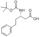 BOC-(S)-3-AMINO-5-PHENYL-PENTANOIC ACID Structure