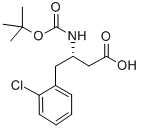 BOC-(S)-3-AMINO-4-(2-CHLORO-PHENYL)-BUTYRIC ACID Structure