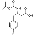 BOC-(S)-3-AMINO-4-(4-FLUORO-PHENYL)-BUTYRIC ACID Structure