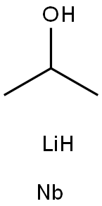 LITHIUM NIOBIUM ISOPROPOXIDE 化学構造式