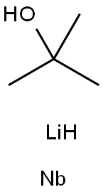 LITHIUM NIOBIUM TERT-BUTOXIDE 化学構造式