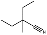2-乙基-2-甲基丁腈, 21864-76-6, 结构式