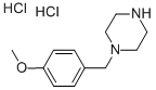 1-(4-メトキシベンジル)ピペラジン二塩酸塩 化学構造式