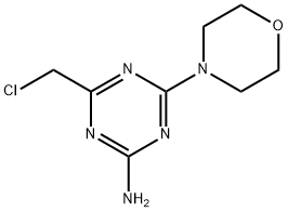 4-(chloromethyl)-6-(4-morpholinyl)-1,3,5-triazin-2-amine Structure
