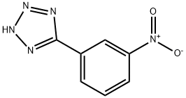 5-(3-ニトロフェニル)-1H-テトラゾール 化学構造式