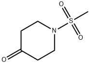 1-N-(Methylsulfonyl)-4-piperidinone Structure