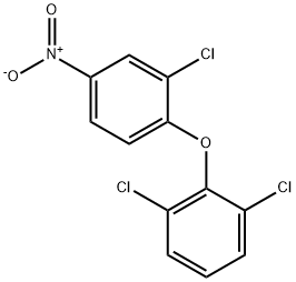 1,3-DICHLORO-2-(2-CHLORO-4-NITROPHENOXY)BENZENE Struktur