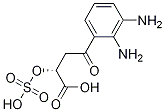 Benzenebutanoic acid, a,2-diaMino-g-oxo-, (R)-, sulfate 化学構造式