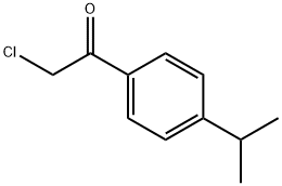 2-氯-1-[4-(1-甲基乙基)苯基]乙酮 结构式