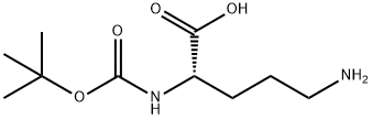 叔丁氧羰基-L-鸟氨酸, 21887-64-9, 结构式