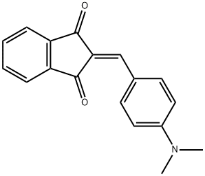 1,3-Indandione, 2- (4-dimethylaminophenylmethylene) Struktur