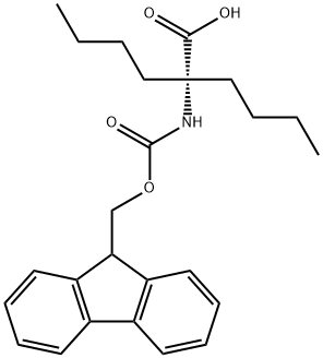 2-(((9H-fluoren-9-yl)Methoxy)carbonylaMino)-2-butylhexanoic acid Structure