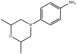 4-(2,6-二甲基吗啉)苯胺,218930-10-0,结构式