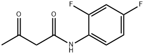 N-(2,4-ジフルオロフェニル)-3-オキソブタンアミド 化学構造式