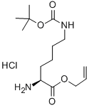 H-LYS(BOC)-ALLYL ESTER HCL Struktur