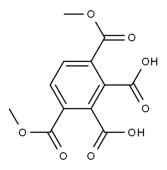 1,2,3,4-Benzenetetracarboxylic acid 1,4-dimethyl ester Structure