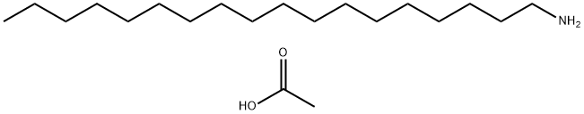 オクタデシルアミン酢酸塩 化学構造式