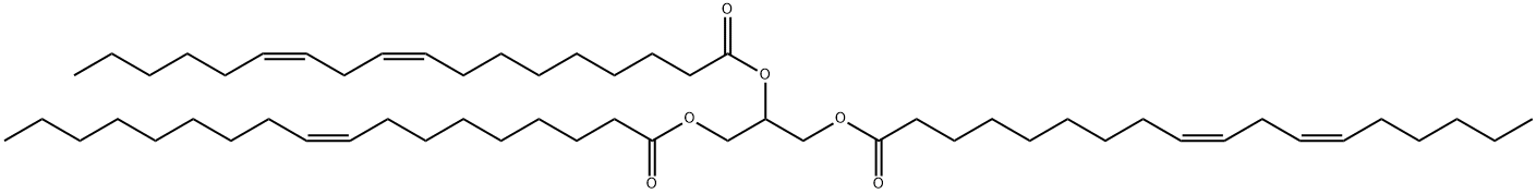 1,2-ジリノレオイル-3-オレオイル-RAC-グリセロール 化学構造式