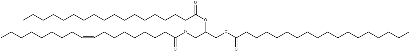 1-O-Oleoyl-2-O,3-O-distearoylglycerol 结构式