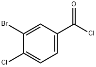 3-bromo-4-chlorobenzoyl chloride Structure