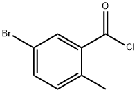 2-甲基-5-溴苯甲酰氯,21900-41-4,结构式