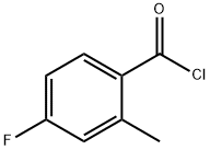 4-氟-2-甲基苯甲酰氯 结构式
