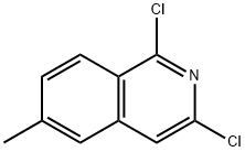 1,3-ジクロロ-6-メチルイソキノリン 化学構造式