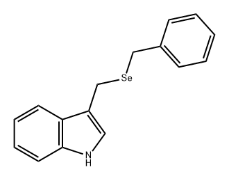 3-[(Benzylseleno)methyl]-1H-indole 结构式