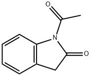 1-アセチルインドリン-2-オン 化学構造式