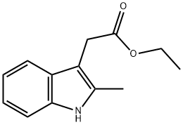 ETHYL 2-METHYL-3-INDOLEACETATE Struktur
