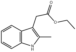 ETHYL 2-METHYL-3-INDOLEACETATE Structure