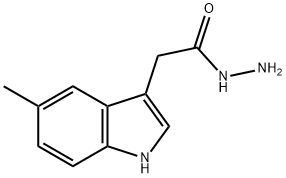 (5-METHYL-1H-INDOL-3-YL)-ACETIC ACID HYDRAZIDE 结构式