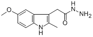 5-METHOXY-2-METHYLINDOLE-3-ACETIC ACID HYDRAZIDE 化学構造式