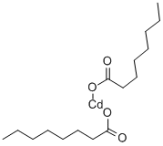 二オクタン酸カドミウム 化学構造式
