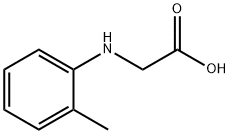 2-[(2-甲基苯基)氨基]乙酸 结构式
