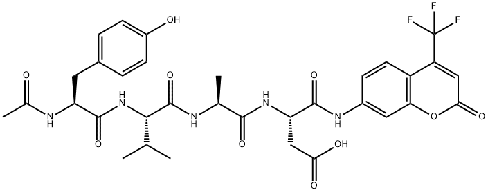 AC-TYR-VAL-ALA-ASP-AFC 结构式