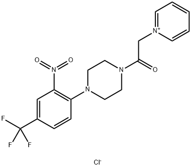 1-(4-[2-NITRO-4-(TRIFLUOROMETHYL)PHENYL]PIPERAZINO)-2-PYRIDINIUM-1-YLETHAN-1-ONE CHLORIDE Structure
