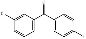 3-クロロ-4'-フルオロベンゾフェノン 化学構造式