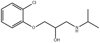 1-(o-Chlorophenoxy)-3-(isopropylamino)-2-propanol,21925-70-2,结构式